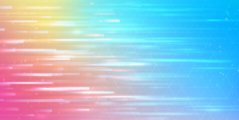 Poster - Abstract big data code representation. Modern high-tech data background. Graphic concept for your design