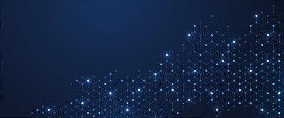 Aufkleber - Abstract digital blockchain cube blocks concept. 3D big data cubes quantum computer technology idea. Artificial intelligence data core cubes design element