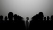© AFFINANDRE - Alone in a Crowd: Silhouette Picture of People