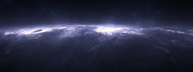 Wall Mural - Cosmic Panorama Of A Distant Galaxy