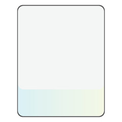 Vector UI Card Layout with Grey Border and Pastel Gradient Footer – Minimal Design Template