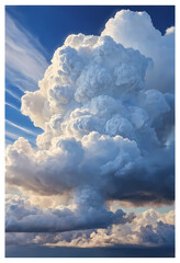 Poster - Magnificent clouds swirl in an array of textures and colors, transformed by the golden light of the setting sun, captivating viewers with their majesty during twilight moments at dusk Generative AI