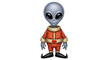 © Sophia - Isolated Cartoon Alien in Orange Suit
