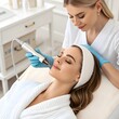 © Shahadat - Young Woman Receiving Professional Nose Treatment at Spa Clinic