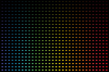 Fototapete - Vibrant rainbow colored dot pattern on dark background