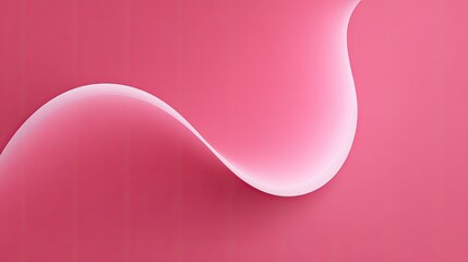 Poster - Abstract Pink Wave Background with Soft Curves and Gradients