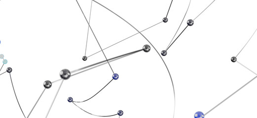 Poster - Stock photo of an abstract network connection graphic. Perfect for technology, communication, and connection concepts.