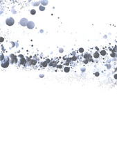 Poster - Elegant abstract background with silver bubbles floating on white. Perfect for websites, presentations, and more.