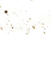 Poster - stars gold rainfall in 3d