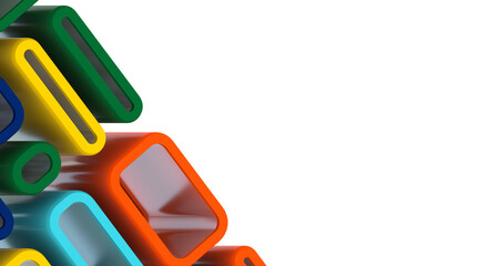 Aufkleber - Abstract Low-Poly background. triangulated texture. Design 3d - Divider 3d