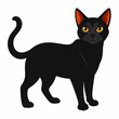 © MeriBoot - Bombay Cat Vector Illustration – Mysterious and Graceful Cat Breed