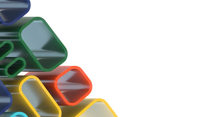Aufkleber - Abstract Low-Poly background. triangulated texture. Design 3d. Polygonal geometrical pattern. Triangular modern style - Divider 3d