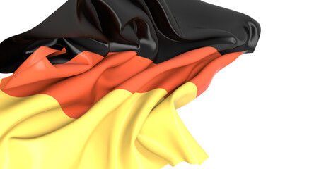 Poster - The German flag waving proudly
