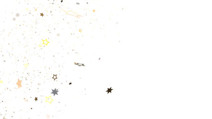 Poster - Christmas Star Plummet: Astonishing 3D Illustration Depicting Falling Holiday Stardust