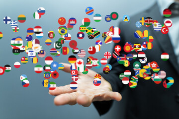 Poster - Connecting businesses worldwide.  Expand your reach with international partnerships and opportunities.