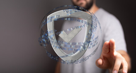 Aufkleber - Secure your data with robust cybersecurity.  Protect your digital assets from threats.