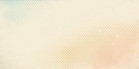 Aufkleber - Abstract orange and green halftone dot pattern vector illustration for a colourful artistic background design