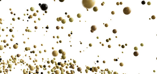 Poster - Colorful spheres floating in white space.  Perfect for backgrounds or abstract concepts.