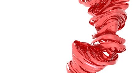 Poster - Abstract Red Swirling Design