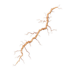 Poster - Dramatic Lightning Bolt Illustrating Power and Energy in a Dark Background for Creative and Atmospheric Designs Transparent background or png