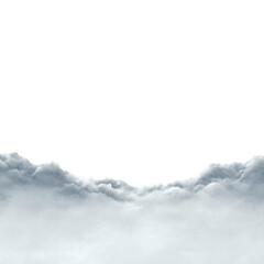 Poster - Dramatic Cloud Formation with Dark Background Creating an Ethereal Atmosphere for Creative Projects and Designs Transparent background or png