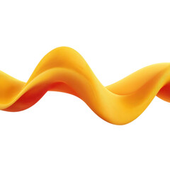 Poster - Flowing Waves of Bright Yellow and Orange Harmony on a Black Background for Elegant Design and Modern Aesthetic Transparent background or png