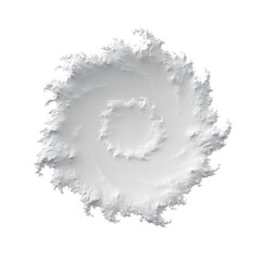 Poster - Swirling White Abstract Design with Textured Layers Ideal for Background or Artistic Use Transparent background or png