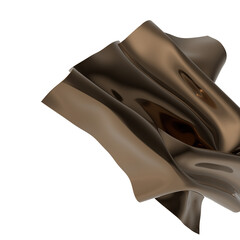 Poster - Abstract Brown Fabric Drape