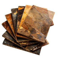 Poster - Natural stone tiles in various colors and textures, showcasing rich patterns and earthy tones, perfect for home decor and design projects