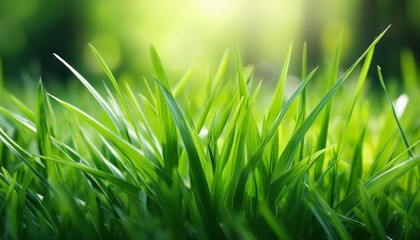 Wall Mural - fresh vibrant green grass