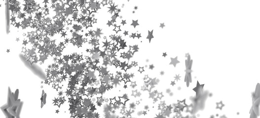 Poster - Abstract festive background with silver stars. Perfect for holidays, celebrations, and more.