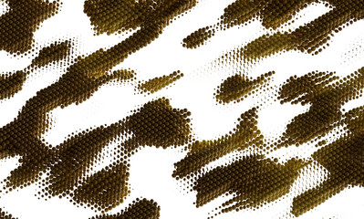 Poster - High-resolution stock photo of an abstract gold sphere pattern. Perfect for backgrounds, textures, and design projects.