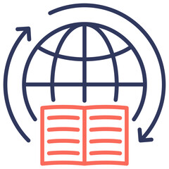 Poster - Global Learning Dual Tone Icon