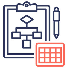 Poster - Plan Dual Tone Icon