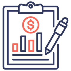 Poster - Business Evaluation Dual Tone Icon