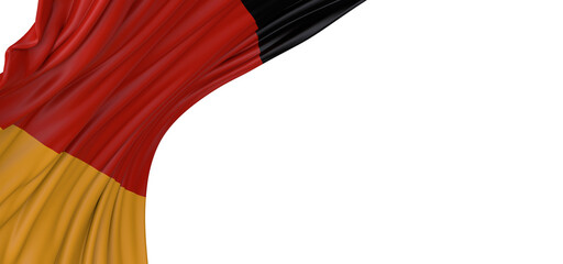Poster - High-quality image of a Belgian flag draped fabric. Perfect for website backgrounds or design projects.
