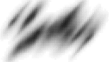 Poster - Black and white halftone pattern with smooth transition effect for modern background. Geometric element for design resource. Vector Format Illustration 