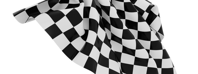 Poster - High-quality image of a checkered flag, perfect for sports, racing, and victory themes. Download now!