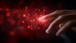 © Nataliya - A hand reaching for digital alert icons in the tech space