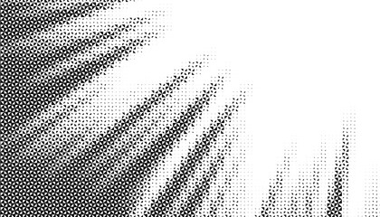 Poster - Black and white smooth transition of geometric pattern for sporty and modern background. Fade and disappear effect. Vector Format Illustration 