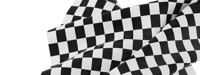 Poster - High-quality photo of a checkered flag, perfect for sports and racing themes. Download now!