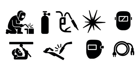 Aufkleber - Street food solid icon set. mobile vendor, market cart, snack icons collection