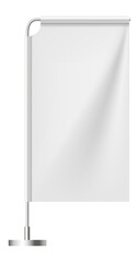 Poster - Realistic table flag waving against a white background, providing an ideal canvas for displaying designs and logos. Perfect for promotional materials and corporate branding presentations