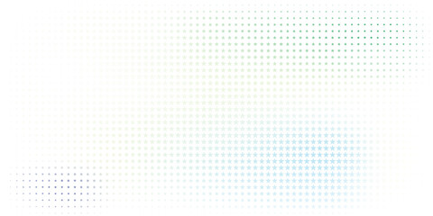 Poster - Colorful star pattern gradually changing from green to blue, forming an abstract gradient background for diverse design projects.