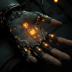 Poster - Cybernetic Hand, Futuristic Design