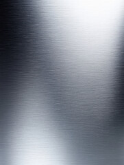 Poster - Brushed metal texture with reflective sheen. Abstract silver background for industrial and contemporary design.