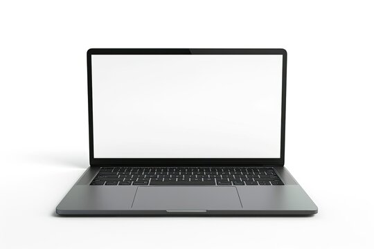 High Detail Picture of Apple Macbook Space Grey Realistic Mockup White White