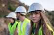 © Cata - Young female engineer leading team in sustainable construction project