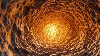 Wall Mural - dynamic abstract tunnel of light and texture - a mesmerizing visual experience