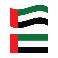 Poster - United Arab Emirates Flag Vector Design.
